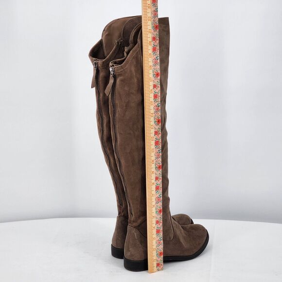Style & Co Hayley Faux Suede Wide Calf Over The Knee Boots Size 7 - Picture 11 of 11